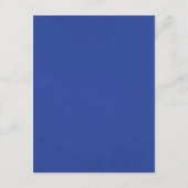 Waterverf Navy Indigo verlaat bruiloft gastendetai Informatiekaartje (Achterkant)