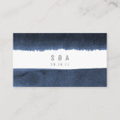 Waterverf Navy Stripes Strand Trouwplaats kaarten Plaatskaartje (Achterkant)