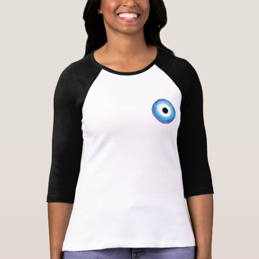 Waterverf Nazar Boncugu Evil Eye T-shirt (Voorkant)
