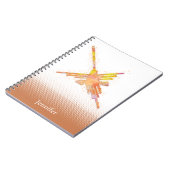 Waterverf Nazca Hummingbird Aangepaste naam Notitieboek (Linkerzijde)