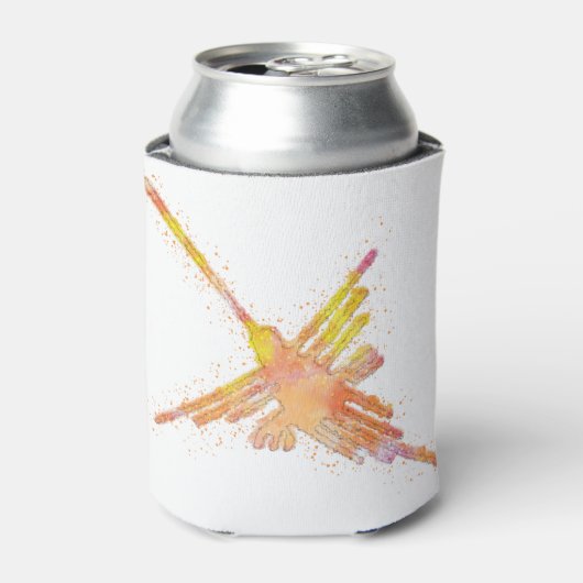 Waterverf Nazca Hummingbird Blikjeskoeler (Blikje Voorkant)