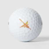 Waterverf Nazca Hummingbird Golfballen (Voorkant)