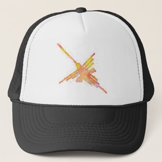 Waterverf Nazca Hummingbird Trucker Pet (Voorkant)