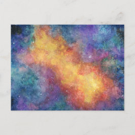 Waterverf Nebula Briefkaart