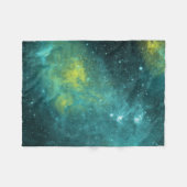 Waterverf Nebula Fleece Deken (Voorkant (Horizontaal))