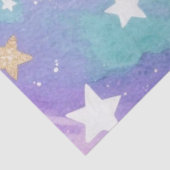 Waterverf Nebula Swirls Patroon ontwerp Tissuepapier (Detail)