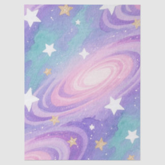 Waterverf Nebula Swirls Patroon ontwerp Tissuepapier