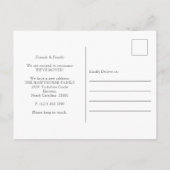 Waterverf 'Neck of the Bossen New Address' Aankondigingskaart (Achterkant)