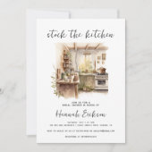 Waterverf neemt het Vrijgezellenfeest van Kitchen  Kaart (Voorkant)