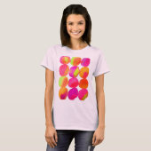 Waterverf neon spots pop kunst t-shirt (Voorkant volledig)