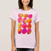 Waterverf neon spots pop kunst t-shirt (Voorkant)