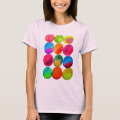 Waterverf neon spots pop kunst t-shirt (Voorkant)