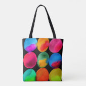 Waterverf neon spots pop kunst tote bag (Achterkant)