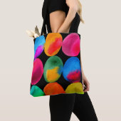 Waterverf neon spots pop kunst tote bag (Dichtbij)