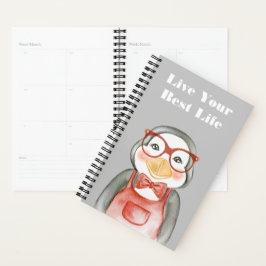 Waterverf Nerdy Penguin Planner