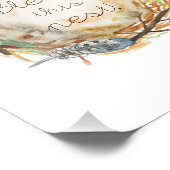 Waterverf Nest Foto Afdruk (Hoek)