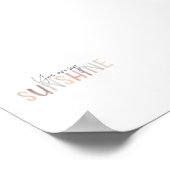 Waterverf Neutraal Je bent mijn Sunshine Art print (Hoek)