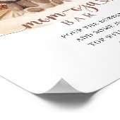 Waterverf neutraal teddybeer Mom-osa bar teken Poster (Hoek)