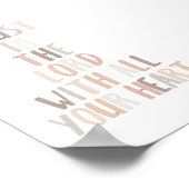 Waterverf neutraal Vertrouwen in de Heer met uw Poster (Hoek)