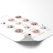Waterverf Neutral Feelings Grafiek Poster (Hoek)