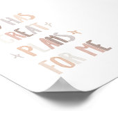 Waterverf Neutral God heeft grote plannen voor mij Poster (Hoek)