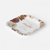 Waterverf Neutral Pumpkin Rustic Herfst Party Bord (Gebogen)