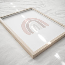 Waterverf Neutral Rainbow boho poster