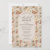 Waterverf neutrale ivoren herfst wilde bloemen boo kaart (Voorkant)