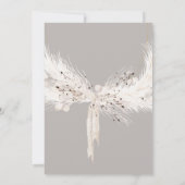 Waterverf Neutrale parels en Baby shower Florals Kaart (Achterkant)