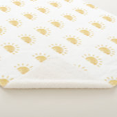 Waterverf Neutrale Sunshine Baby Sherpa Deken (3/4)