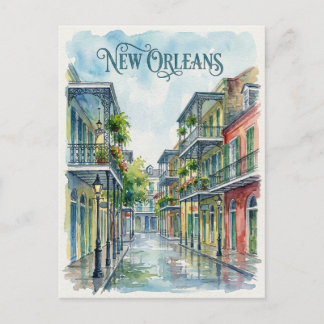 waterverf New Orleans Louisiana Briefkaart