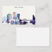 Waterverf New Orleans Visitekaartje (Voorkant / Achterkant)