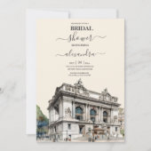 Waterverf New York Bestemming Vrijgezellenfeest Kaart (Voorkant)