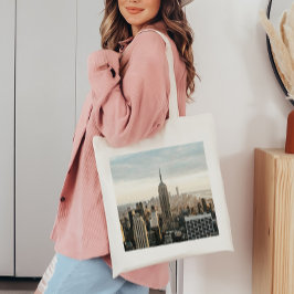 Waterverf New York City Destination Canvas tas