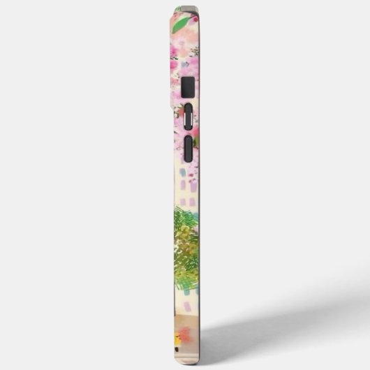 Waterverf New York Cityscape Telefoon Case (Achterkant / Links)