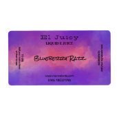 Waterverf Nicotine Vape E Juice Labels (Voorkant)