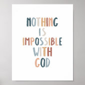 Waterverf Niets is onmogelijk poster (Voorkant)