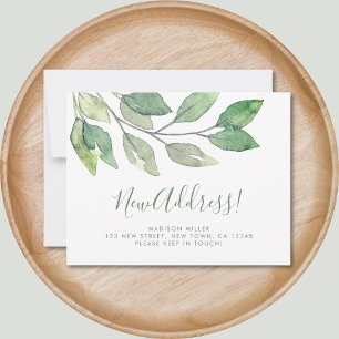 Waterverf Nieuw Adres Verhuisbericht Aankondiging