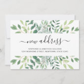 Waterverf nieuw adres verplaatsen aankondiging (Voorkant)