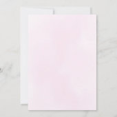 Waterverf Nieuw Chapter baby meisje douche Dank u Bedankkaart (Achterkant)