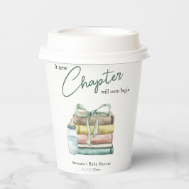 Waterverf Nieuw Chapter Baby shower Papieren Bekers