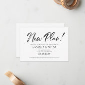 Waterverf Nieuw plan Wijziging van de plannen Kaar Notitiekaartje (Voorkant / Achterkant in situ)