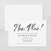 Waterverf Nieuw plan Wijziging van de plannen Kaar Notitiekaartje (Voorkant / Achterkant)