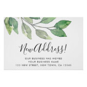 Waterverf nieuw zakelijk adres perfect poster (Voorkant)