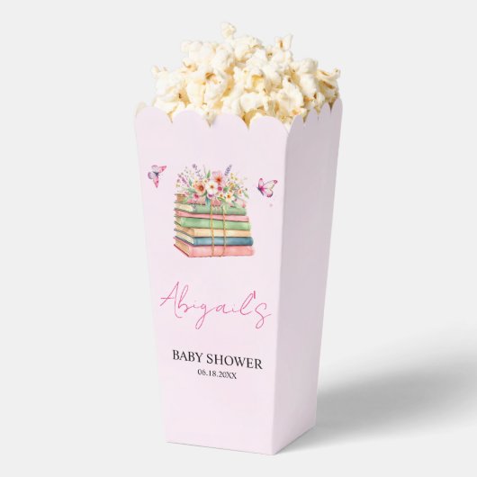 Waterverf Nieuwe Hoofdstuk Begint Baby Meisje Douc Bedankdoosjes (Popped)