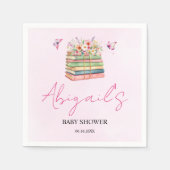 Waterverf Nieuwe Hoofdstuk Begint Baby Meisje Douc Servet (Voorkant)