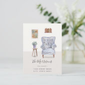 Waterverf Nieuwe thuiswijziging van adres Briefkaart (Staand voorkant)