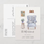 Waterverf Nieuwe thuiswijziging van adres Briefkaart (Voorkant / Achterkant)