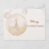 Waterverf nieuwjaarspastel elegantie feestdagenkaart (Voorkant)