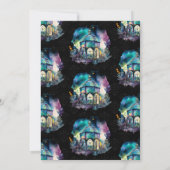 Waterverf Night Fantasy Pavilion 21st Birthday Kaart (Achterkant)